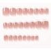 French Tip Press on Nails Medium Nude - 24Pcs Acrylic False Nails for Women and Girls - Buy Online on SooperMarket.com