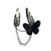 JSGHGDF Hair Clip Bobbys Clip y2kBobby y2kHairpin Butterflys Hair Clip Barrettes y2kHair Clip Y2KHair Black butterfly