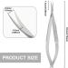 Cuticle Nippers Stainless Steel Cuticle Scissors Extra Fine Curved Professional Precise Pointed Tip for Eyebrows Eyelashes Trimming Nails and Painless Cuticle Removal on Fingers and Toes Silver - Buy Online on SooperMarket.com