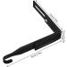 ABOOFAN 2pcs Metal Cabinet Hooks Heavy Duty Clothes Hanger Towel Hooks Metal Hook Wall Hanging Household 8.00X7.00X1.20CM Black - Buy Online on SooperMarket.com