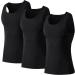 Kids Compression Tank Tops 3 Pack - Youth Boys/Girls Athletic Sleeveless Shirts for Workout Base Layer - Black - Buy Online on SooperMarket.com