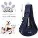 CUBY Reversible Puppy Dog Sling Carrier for Small Medium Dogs - Dark Blue01 - Buy Online on SooperMarket.com