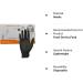 iChef Black Nitrile Food Handling Gloves - Medium (Pack of 100) - Buy Online on SooperMarket.com