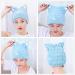 OrangeTag 2Pcs Ultra Absorbent Microfiber Hair Towel Wrap with Cute Kitty Ears for Women & Girls | Quick Drying Bath Tool Hat - Buy Online on SooperMarket.com