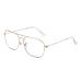 JM plane blue light blocks computer glasses space eye protection video eyeglasses anti glare ladies men's gold frame clear temple tips