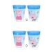 Palleon Peppa cups for children - set of 4 drinking cups made of BPA-free plastic - 250 ml capacity