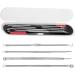 U-K Newest Dual Heads Acne Needle Blackhead Blemish Squeeze Pimple Extractor Remover Spot Cleaner Beauty Skin Care Tool 4pcs/set - Buy Online on SooperMarket.com