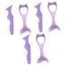 MAGICLULU 6 Pcs Silicone Eyeliner Make up Aid Make up Stencils Makeup Eyeliner Purple Cosmetic