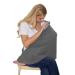 Dark Grey Nursing Cover & Poncho | Soft Cotton & Polyester Nursing Apron & Blanket for Babies | 70x85cm Ideal for Breastfeeding - Buy Online on SooperMarket.com