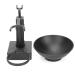 Premium Stainless Steel Shaving Brush Holder & Black Soap Dish Set for Men - Perfect Gift for Grooming - Buy Online on SooperMarket.com