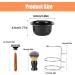 Fydun Men's Shaving Set - 4-Part Manual Razor Hair Brush Shaving Shell & Stainless Steel Rack | Classic Wet Shaving Essentials - Buy Online on SooperMarket.com