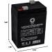 SPS Brand 6V 4.5Ah Replacement Battery for CooPower CP6-4.5 | Sealed Lead Acid AGM VRLA International Shipping Available - Buy Online on SooperMarket.com