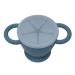 BraveJusticeKidsCo Collapsible Silicone Snack Cup | Blue Steel Snack Catcher for Toddler and Baby | Snack Attack II - Buy Online on SooperMarket.com