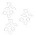 IMIKEYA 18 Pcs 430 Dessert Molds DIY Baking Molds Cake Mold Fondant Mold Cookie Stainless Steel mediumx3pcs Silverx3pcs