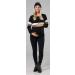 Happy Mama Women's Maternity Nursing Zipped Sweatshirt 1110 - Black & Anaconda Print - Size 14 - Buy Online on SooperMarket.com
