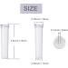 JFFX 20 Pcs Floral Water Tubes - Clear Plastic Flower Vials for Arrangement Decoration - Buy Online on SooperMarket.com