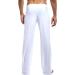K-Men Mens Ice Silk Low Rise Yoga Pants - White, Medium - Buy Online on SooperMarket.com
