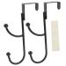 ABOOFAN 2pcs Door Hook Hat Hanger Over Door Clothes Hanger Rack Bathroom Towel Hooks Organizer Ordinary