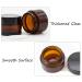 3 PCS Brown Glass Refillable Cosmetic Jars | Empty Face Cream & Lip Balm Containers (30 ml) - International Shipping Available - Buy Online on SooperMarket.com