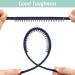 6 Pieces Teeth Comb Headband Fashion Hair Band Non-slip Hair Hoops Soft Satin Hair Hoop Hair Accessories Multi - Buy Online on SooperMarket.com
