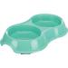 Trixie Light Weight Version Plastic Double Bowl for Cat 200 ml Assorted Colors 1 Count (Pack of 1) - Buy Online on SooperMarket.com