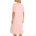 Jecarden Women's Maternity Nightgown - Short Sleeve Hospital Childbirth Sleepwear - Buy Online on SooperMarket.com