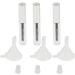 3 Pieecs 4 ml Empty Mascara Tube w/Eyelash Wand Brush Rubber Inserts and Funnels Set for DIY Mascara Refillable Containers for Travel - Clear as described - Buy Online on SooperMarket.com