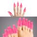 Siquk Gel Nail Polish Remover Kit - 20 Nail Clips, 2 Nail Files, 2 Cuticle Pushers, 600 Cotton Pads, Nail Brush, Grinding Block, Toe Separator - Pink - Buy Online on SooperMarket.com
