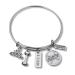 Infinity Collection No Excuses Exercise Bracelet Weighted Barbell Dumbbell Charm Workout Gifts