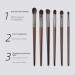 Super Soft Eye Shadow Brush Set - Fine Light Front Wool - Portable Brushes for Beginners | International Shipping - Buy Online on SooperMarket.com
