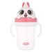 Edison Friends 3D Non-Spill Straw Cup for Baby  Toddler  BPA Free (White Rabbit) Patented  Platinum Silicone  (10.1 Oz / 300mm) Made in Korea Contemporary