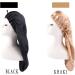 Buy Ladaypoa Long Satin Hair Hood | 2-Piece Silky Sleeping Hat Set for Women - Extra Large Satin Cap in Black & Khaki | International Shipping Available - Buy Online on SooperMarket.com