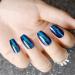 24pcs Mirror Holographic Chrome Coffin False Nails - Beautiful Glitter Chameleon Effect - Buy Online on SooperMarket.com