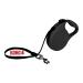 Cong roll-out dog leash in 5m length I for large dogs up to 50 kg i size L i high-quality roller liner in black with break & lock system i light & compact guide linen large black