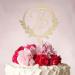 Vinisong Personalized Initial Letter B Golden Cake Topper - Rustic Wedding & Birthday Decoration - Buy Online on SooperMarket.com