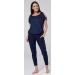 HAPPY MAMA Maternity Breastfeeding Lounge Set 1024p 10 Navy With Stars - Buy Online on SooperMarket.com