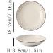 Serving Plates Ceramic Plate Household Dish Dish White Circular Kitchen Restaurant Dish Simple Line Shape Deep Plate Soup Plate Vintage Dish Set of 4/6 for Appetizer Dinner and Desserts (Color : C Small C - Buy Online on SooperMarket.com