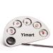 Yimart Pro Stainless Steel Makeup Cosmetic Artist Five Holes Mixing Pallete Spatula