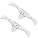 Gogogmee Scale Ruler 10pcs Set Makeup Ruler Eyebrow Stencil Eyebrow Guide Measure Tool Eyebrow Stickers Disposable Makeup Gadgets - Buy Online on SooperMarket.com