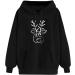 Women's Plus Size Christmas Hooded Sweatshirt Pullover with Pockets - Black_4 XX-Large - Buy Online on SooperMarket.com