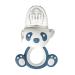 Baby fruit feeder silicone fruit feeder for babies with handle & cover portable baby fruit feeder pacifier fruit snuller for babies 6-12 months blue
