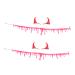 ABOOFAN 2 Sets Hairpin Blood Necklace Childrens Demon Costume Ox Horn Hair Clip Devil Horns Hair Clip Devil Costume Accessory Hair Clips Ornament Kits Halloween Hair Supplies Plastic