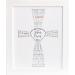 The Grandparent Gift Jesus Loves Me Frame for Baby's Baptism or Christening, White Frame