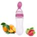 Baby Food Feeder Fresh Food - 2 Pack Fruit Feeder Pacifier Set | Silicone Pacifiers & Dispensing Spoon | Teether Feeding Set for Babies - Pink - Buy Online on SooperMarket.com