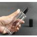 Refillable Glass Perfume Spray Bottle 50ml - Travel Essential Oil & Makeup Tool - Black Closure - Perfect Gift - Buy Online on SooperMarket.com