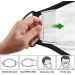 Euroca Face Masks 3 Layer Reusable Washable Adjustable Made from Cotton Fabric for Adults - 2 Filters Included Black - Buy Online on SooperMarket.com
