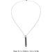 Breathing Necklace Anxiety Relief Necklace Unisex Fashionable Stainless Steel Stress Relief Necklace for Anxiety Relaxation Meditation Calming Down Panic Attack Relief (Black) - Buy Online on SooperMarket.com