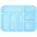 HUSHUI Oral Instrument Tray - Divided Plastic Holder for Dental Tools | Healifty Blue Compartment Tray for Efficient Organization - Buy Online on SooperMarket.com