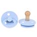 Virtcooy 5-Piece Silicone Pacifiers Set for Infants - Natural Rubber Newborn Pacifiers with Large Air Holes - Ideal for Teething - Blue - Buy Online on SooperMarket.com