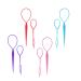 Hair Braiding Tool Ponytail Holders Topsy Tail Hair Tool 8pcs Hair Braiding Tool Topsy Tail Loop French Braid Loop Tool Topsy Tail Kit 4 Colors